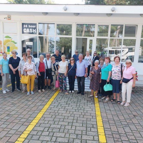 Umirovljeni radnici Plave Lagune iz Umaga posjetili kamp Camping Savudrija